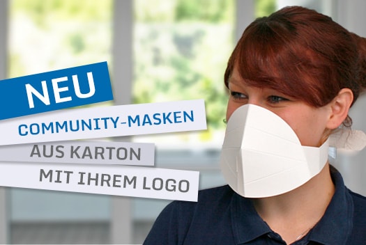 Community-Masken für Mund & Nase - Der Werbeträger für Ihr Unternehmen